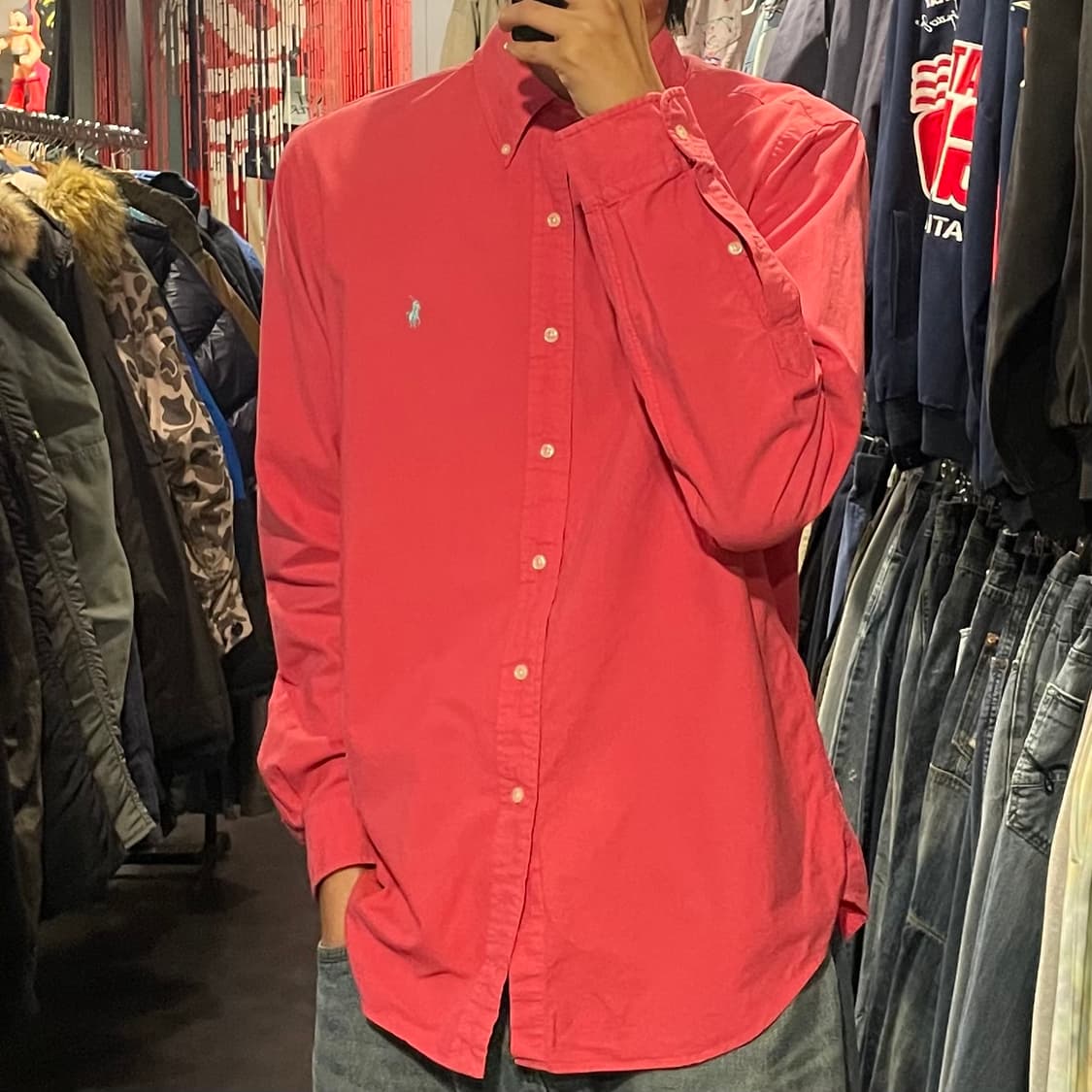 [IM] polo 폴로 핫핑크 긴팔셔츠 상품이미지4