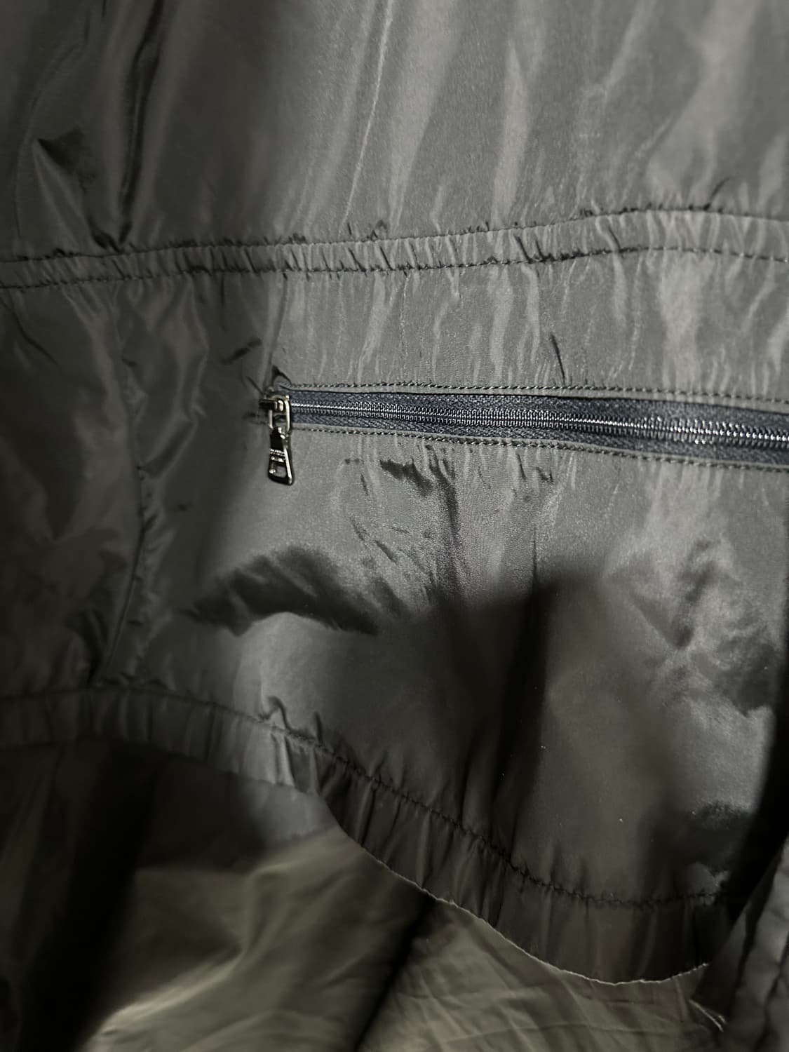 프라다 롱 패딩 후드 자켓 레인코트 점퍼 블랙 40 상품이미지8