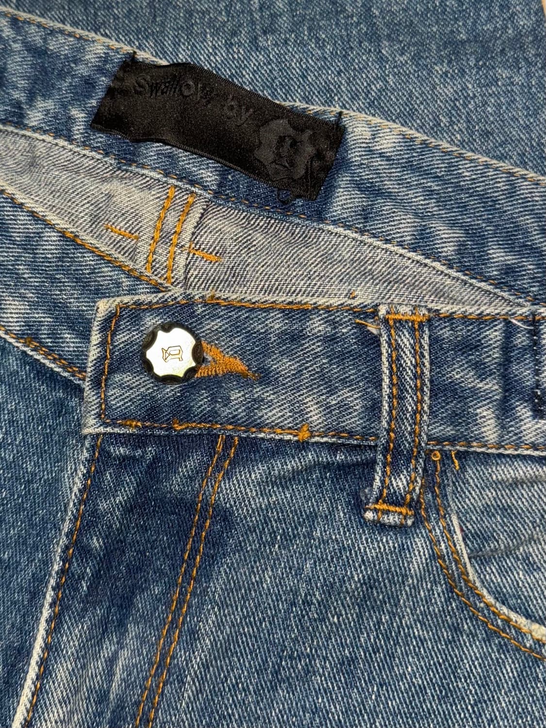 90s 빈티지 슬림 스트레이트 진 스키니 청바지 상품이미지3