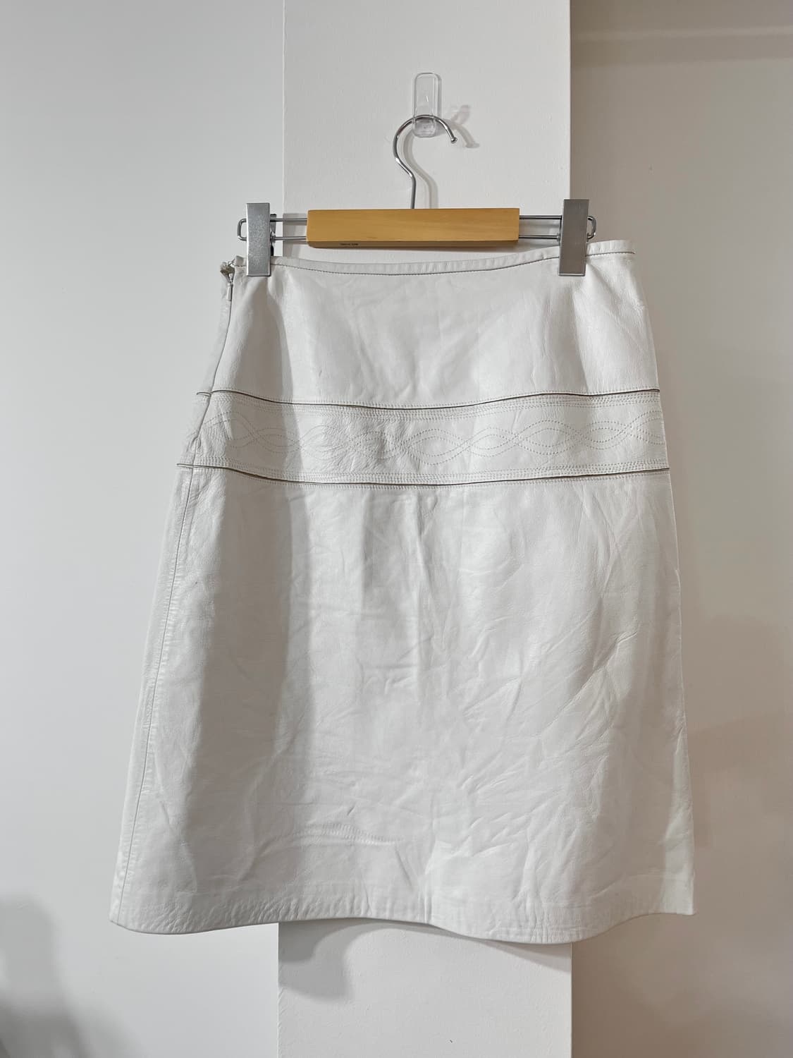 vintage leather skirt 상품이미지6