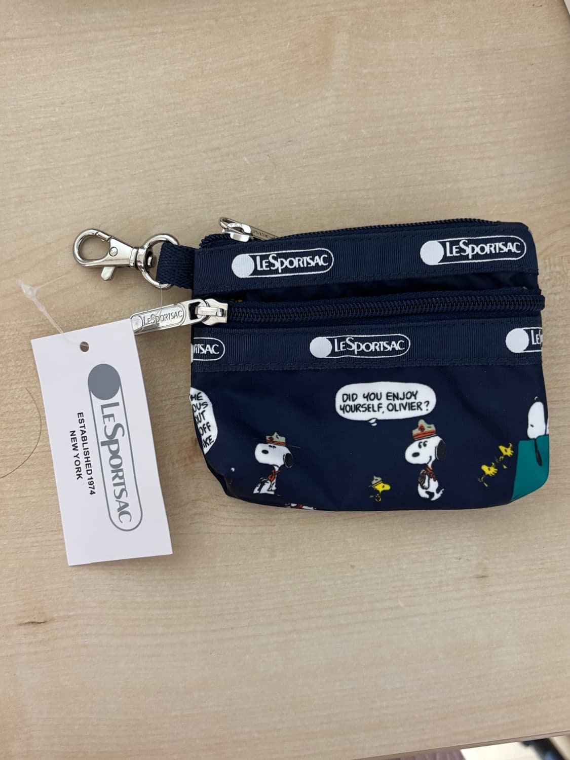 미사용 새제품 레스포삭 스누피 지갑/미니 파우치 상품이미지1