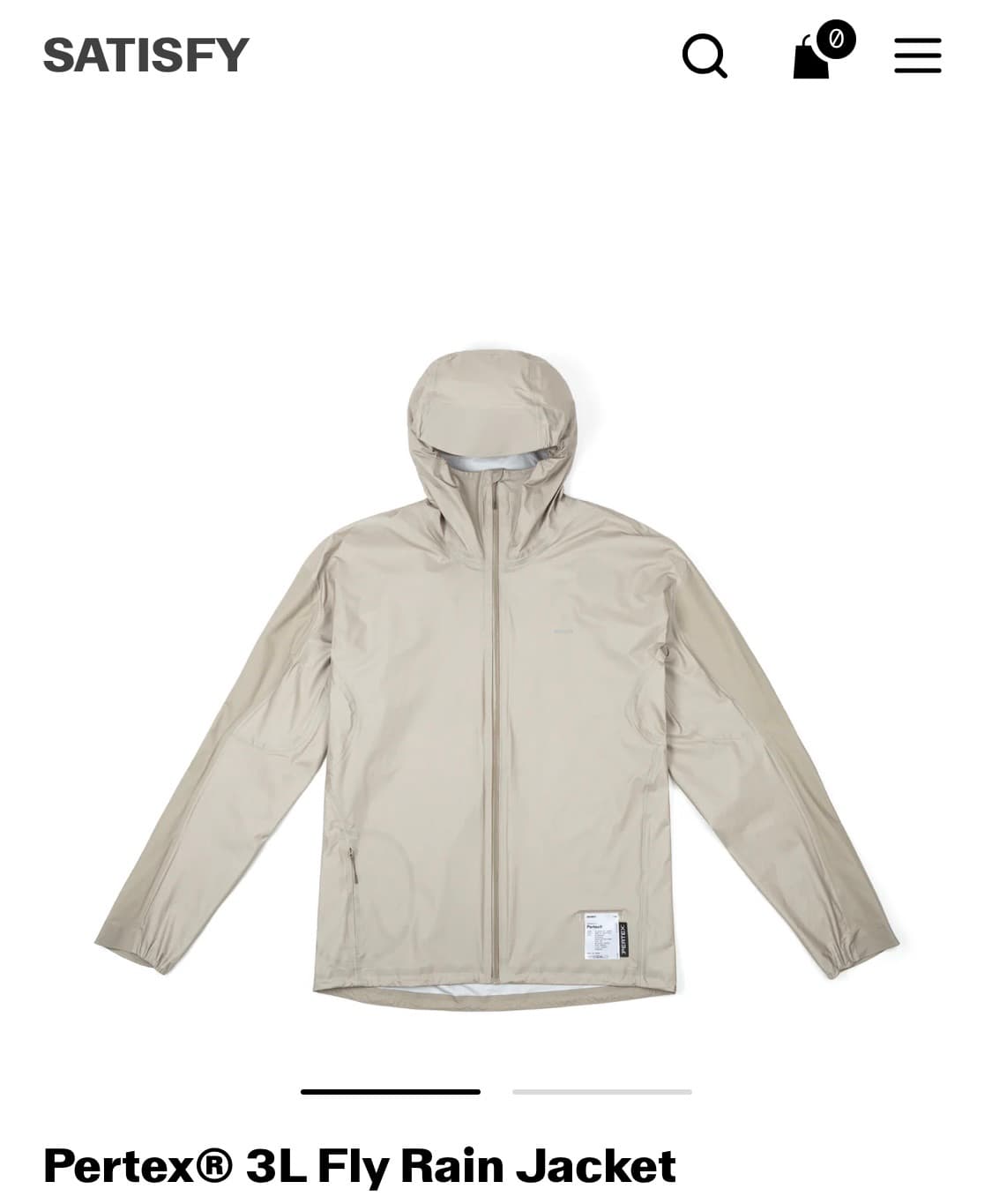 [S]새티스파이 Pertex 3L Fly Rain Jacket 상품이미지1