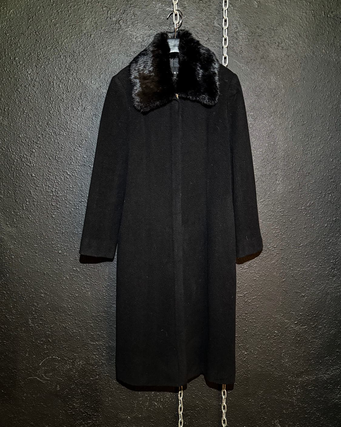 VICKY – Black cashmere long coat  상품이미지1
