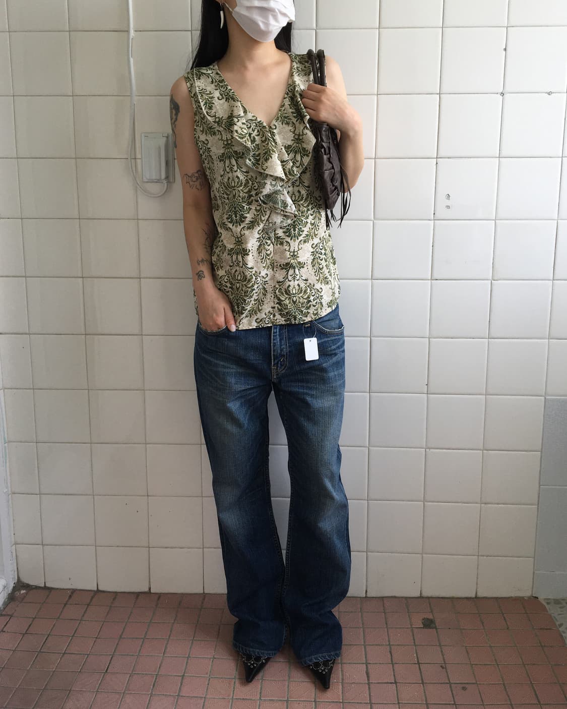 Ornament pattern sleeveless 상품이미지8