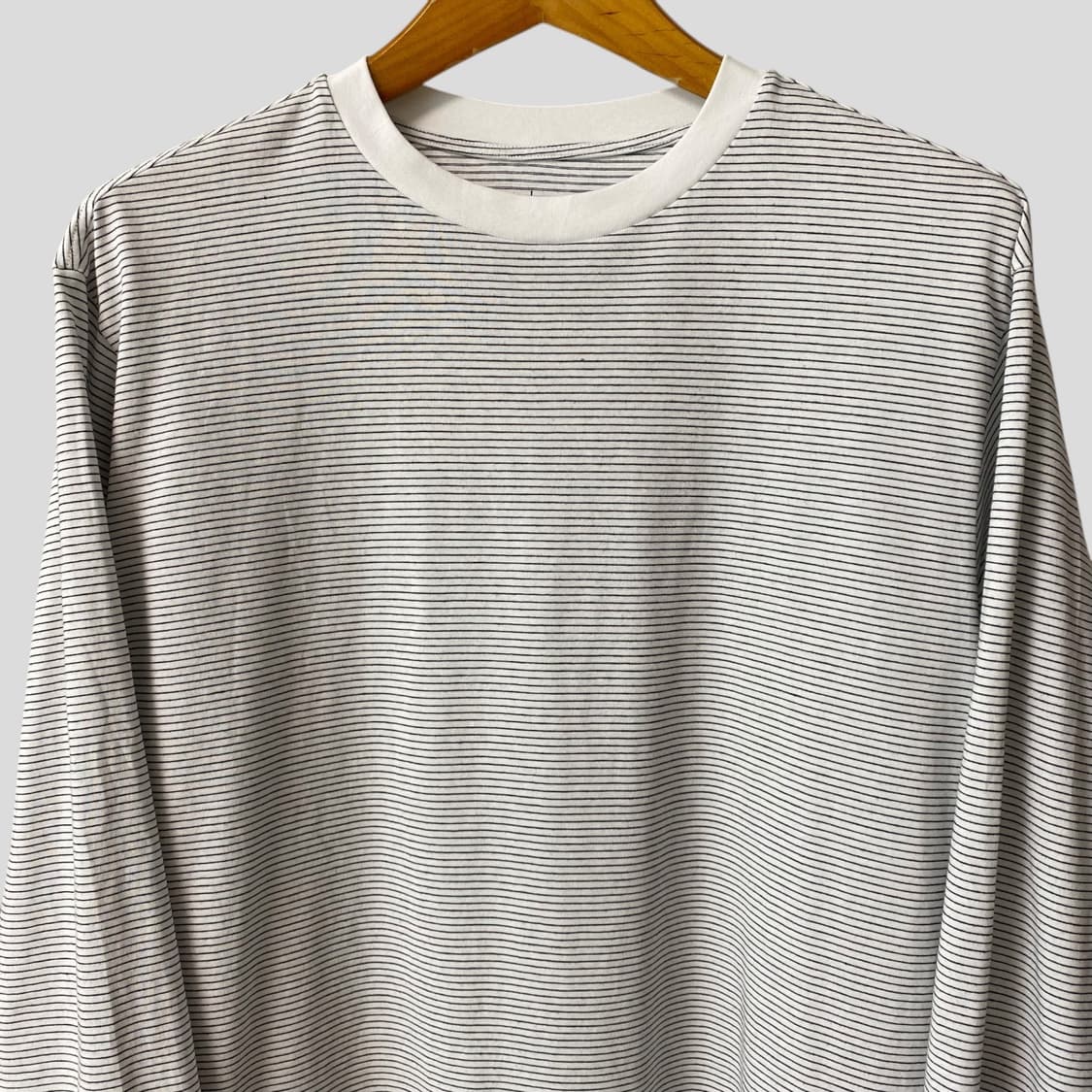 (L)muji 무인양품 스트라이프 크루넥 긴팔티셔츠 상품이미지2