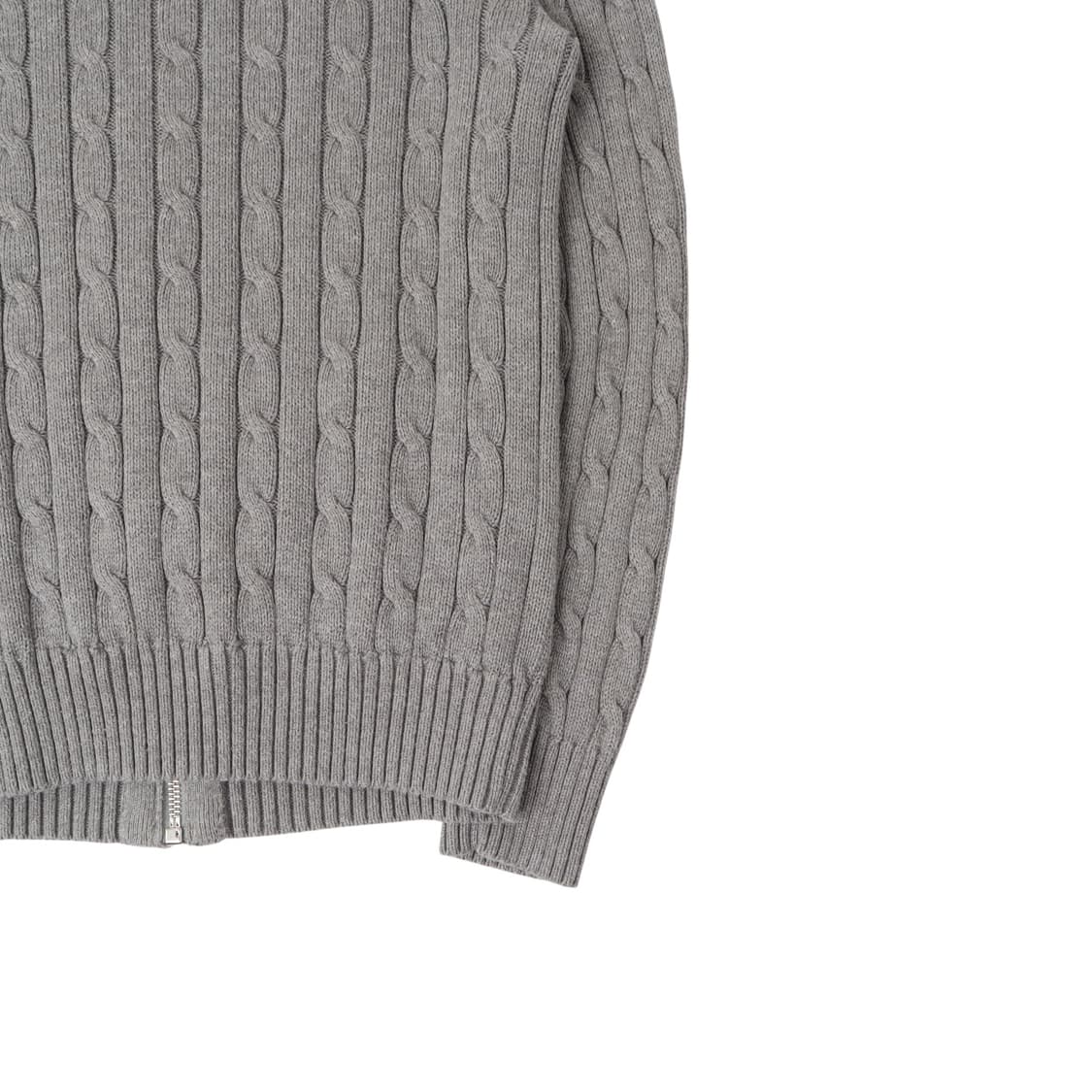 폴로 랄프로렌 그레이 케이블 니트 집업 가디건 상품이미지7