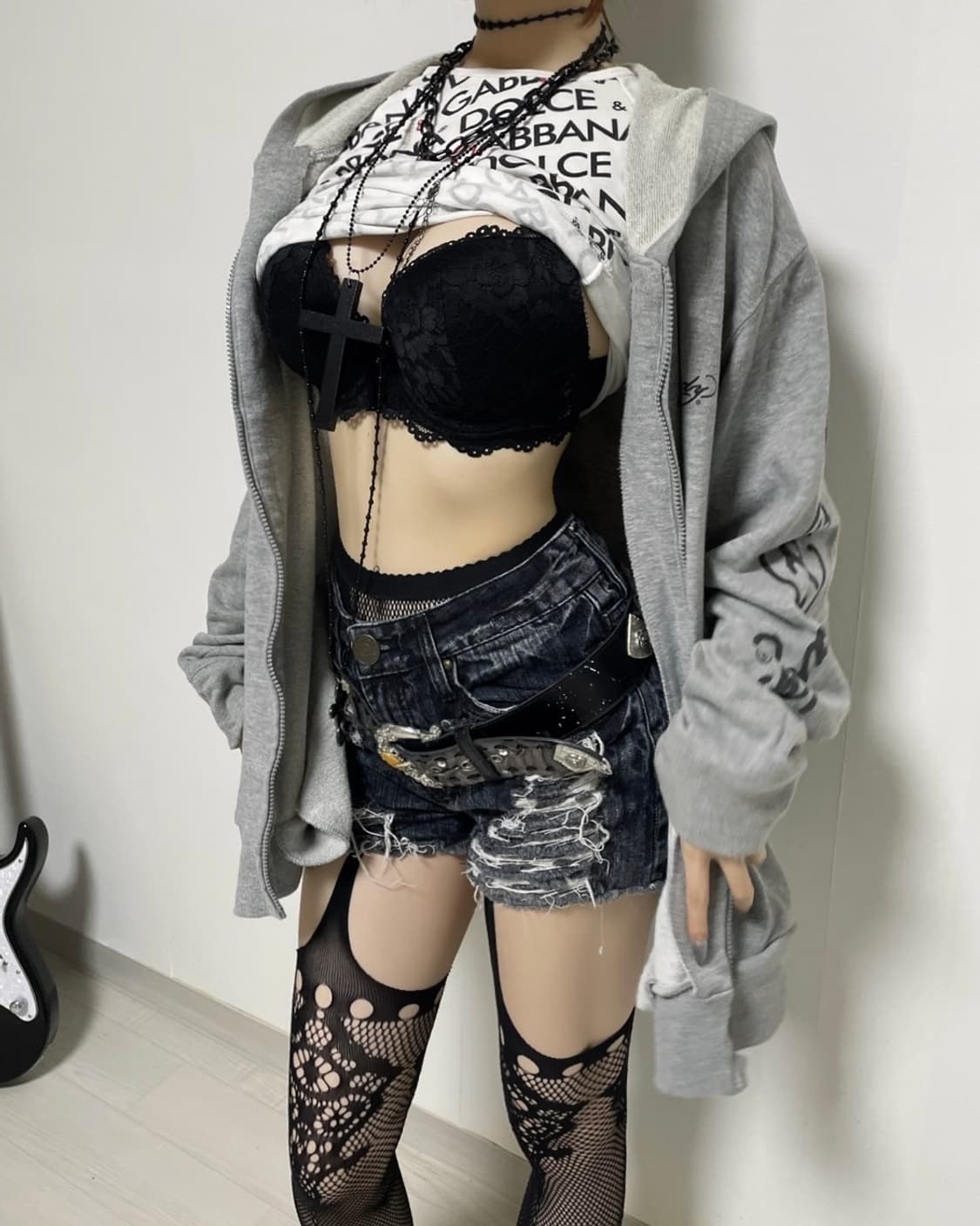 Ed Hardy Zip-Up Skull Hoodie 상품이미지3