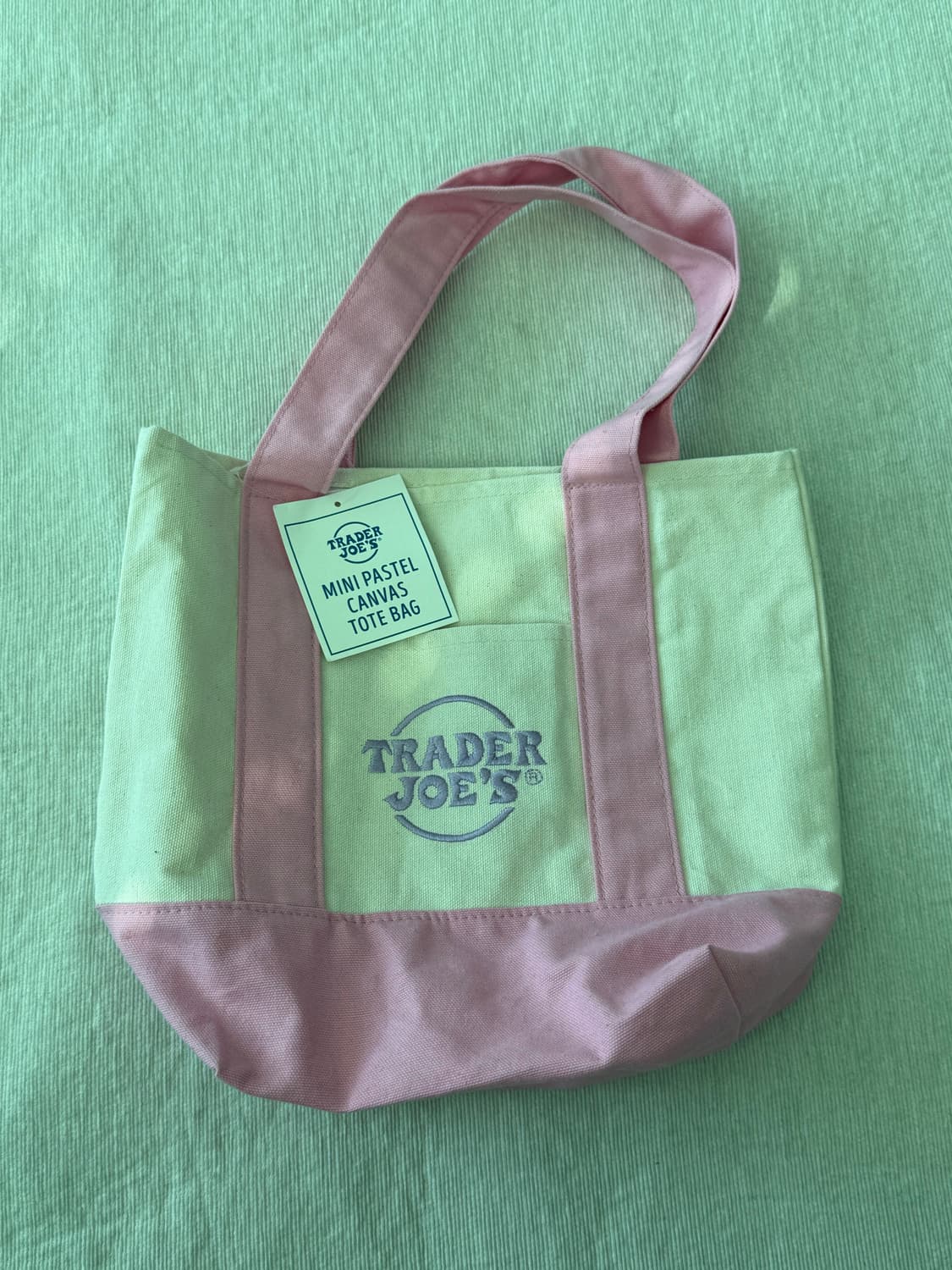 [새상품] 트레이더조 파스텔 미니 에코백  상품이미지1