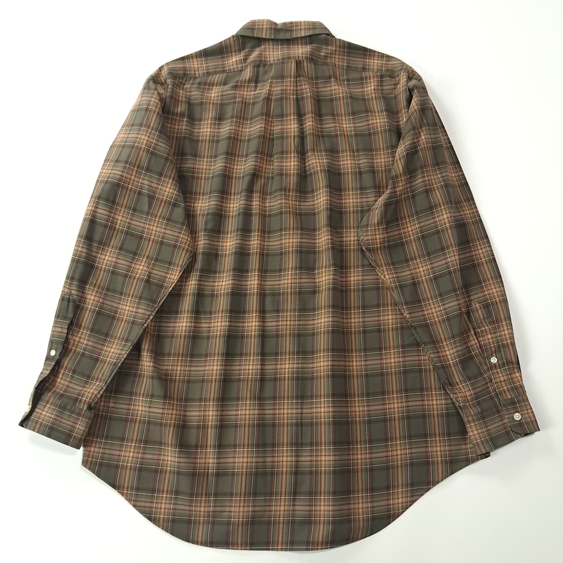 CK293 L 폴로 90s 클래식 타탄체크 올리브 셔츠 남방 상품이미지6
