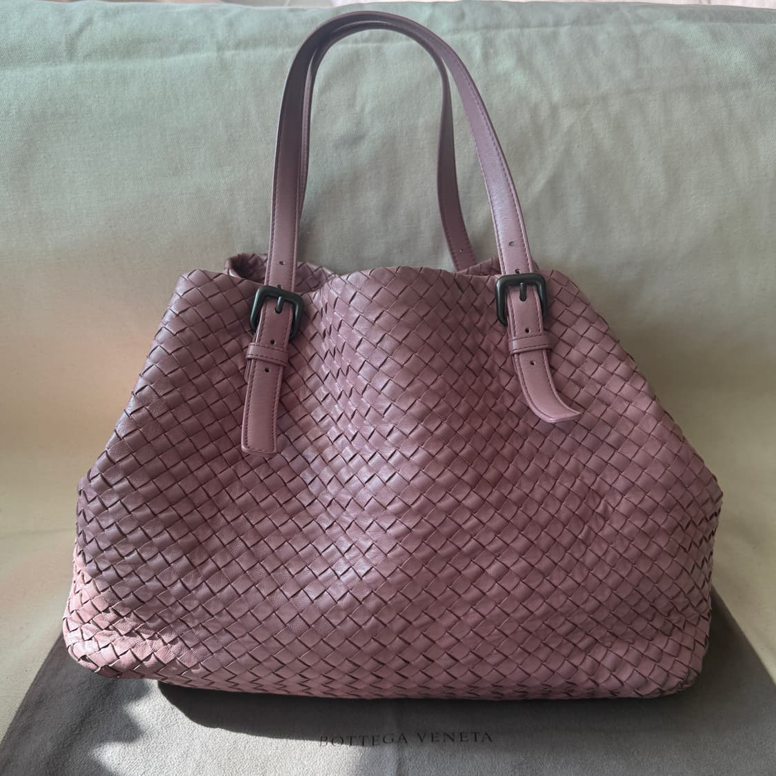 보테가 베네타 인트레치아토 fourre-tout 인디핑크 토트백 상품이미지2