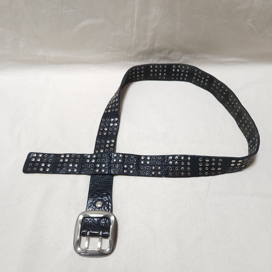 [OS] 소가죽 빈티지 스터드 남여 벨트 상품이미지3