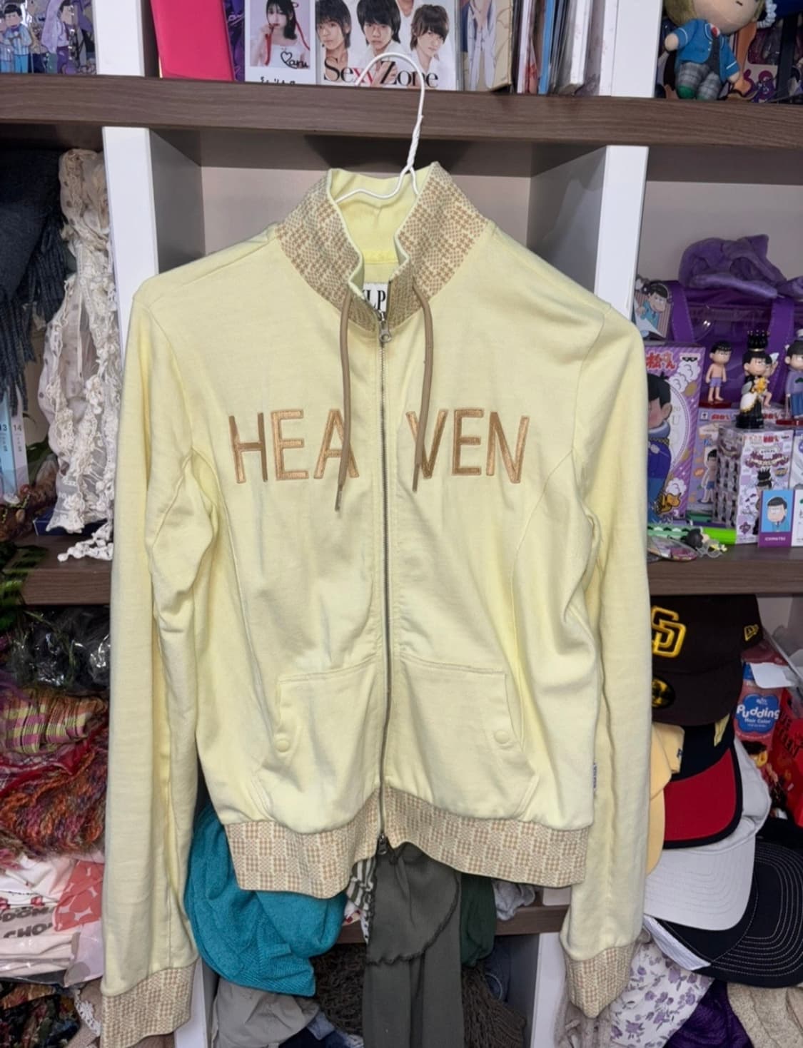 아이브 레이 착용 스컬프터 헤븐리 깅엄 트랙자켓 집업 L 상품이미지1