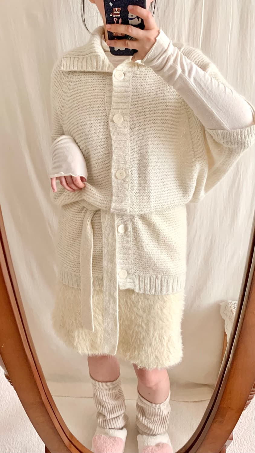 갸루 글리터 케이프 가디건  상품이미지3