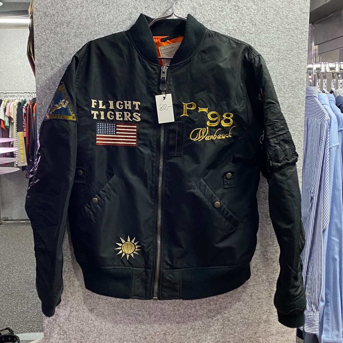 엑스톤즈 패치워크 ma-1 항공 자켓 B3878 상품이미지2