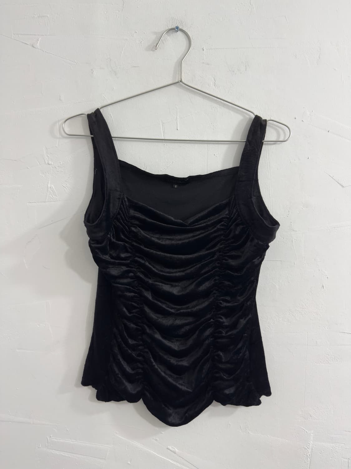 moga velvet shirring sleeveless 상품이미지1