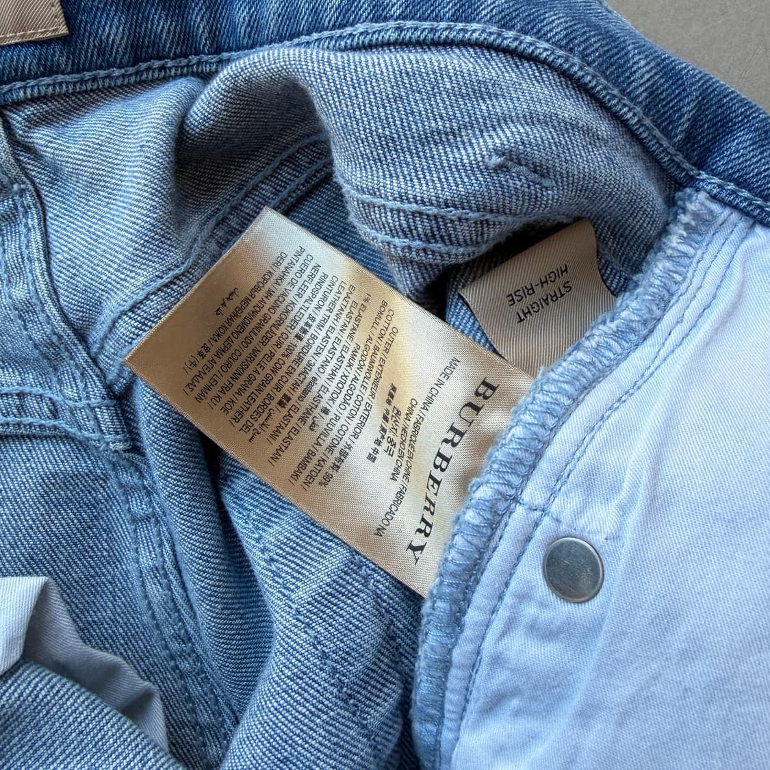 버버리 스트레이트 데님 팬츠 상품이미지8