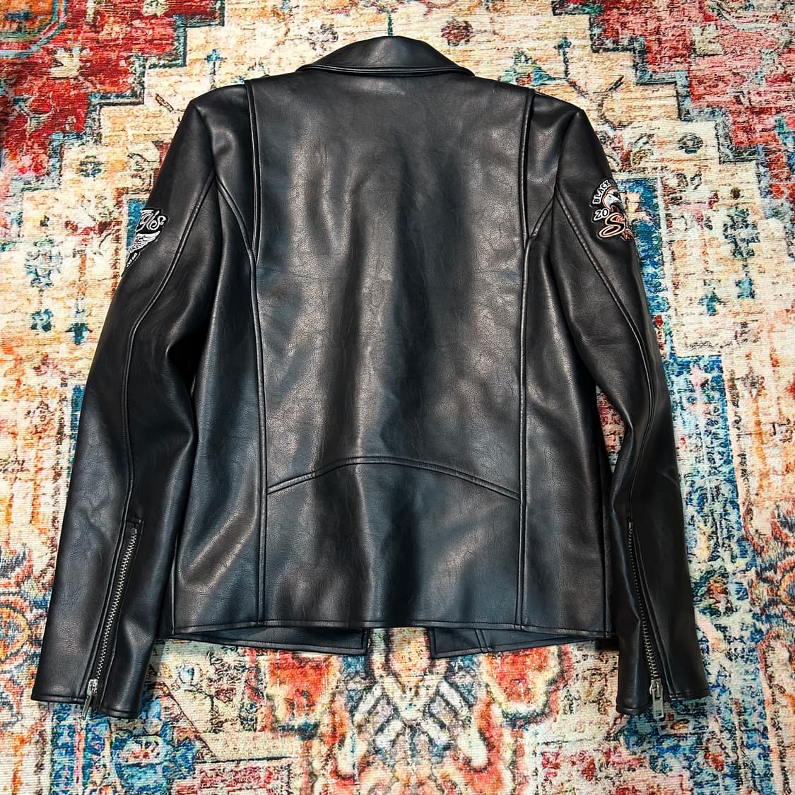 [M] 라드 뮤지션 견장 레더 자켓(샘플판) 상품이미지2