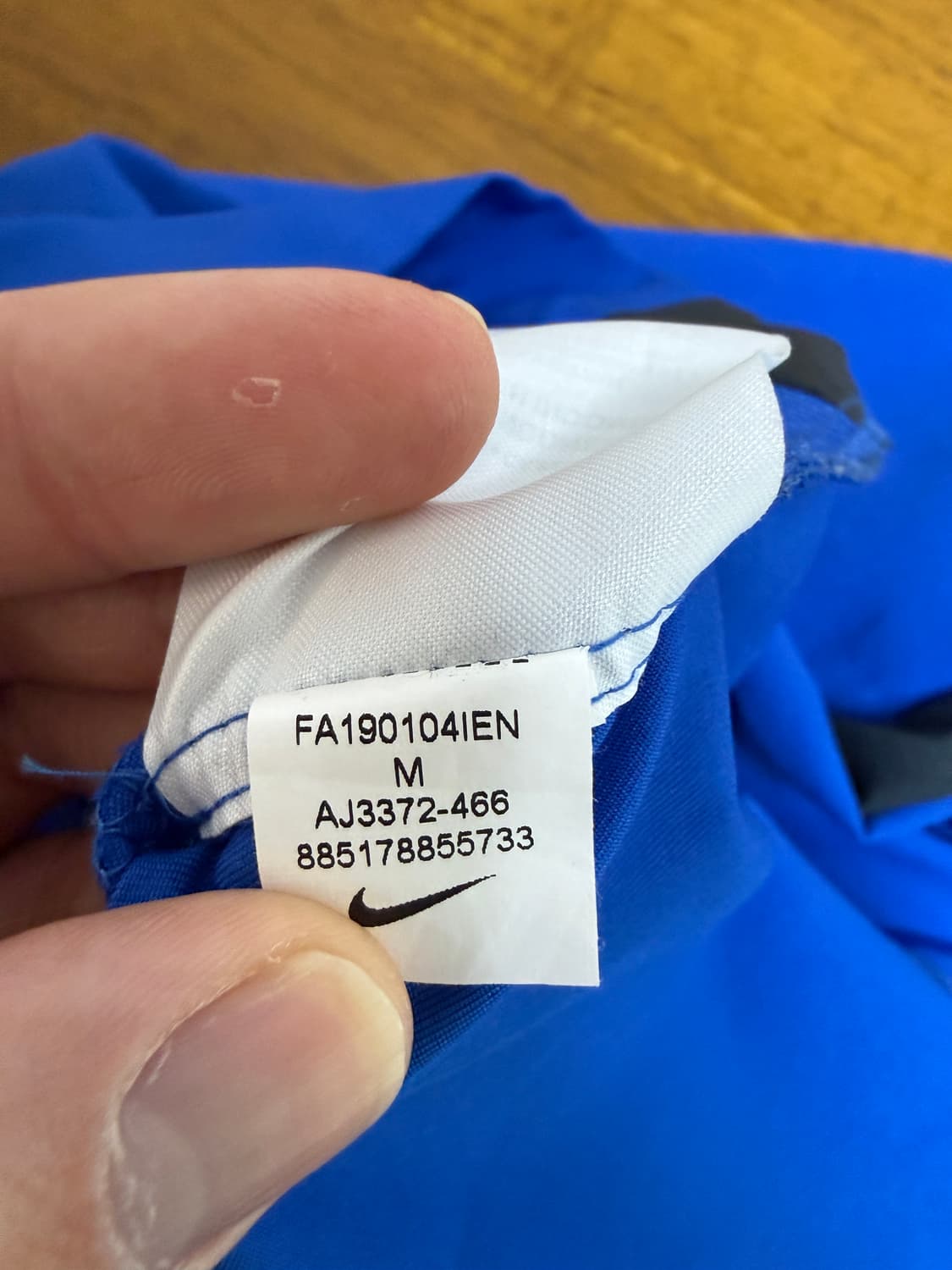 나이키 드라이핏 블루 바람막이 (사이즈 US M) 100-105 상품이미지2
