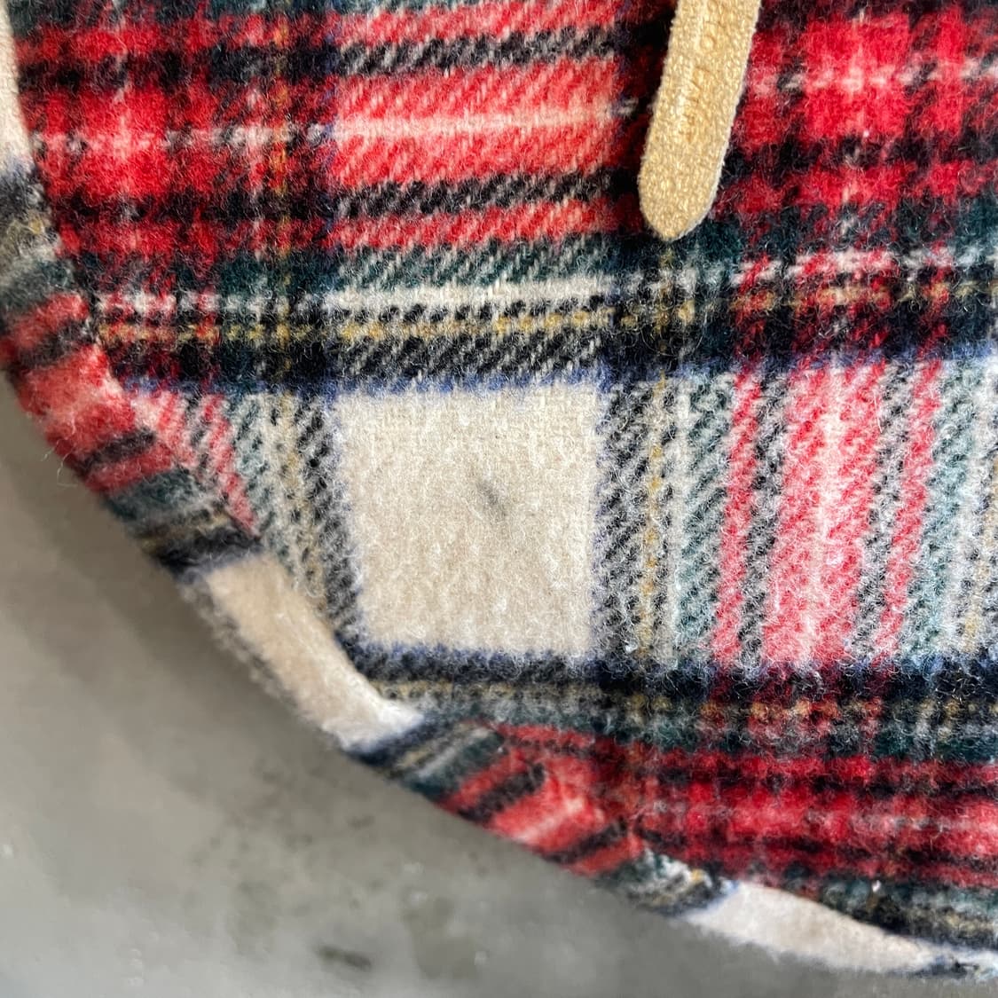 츠모리 치사토 타탄체크/스웨이드 리버서블 백 상품이미지6