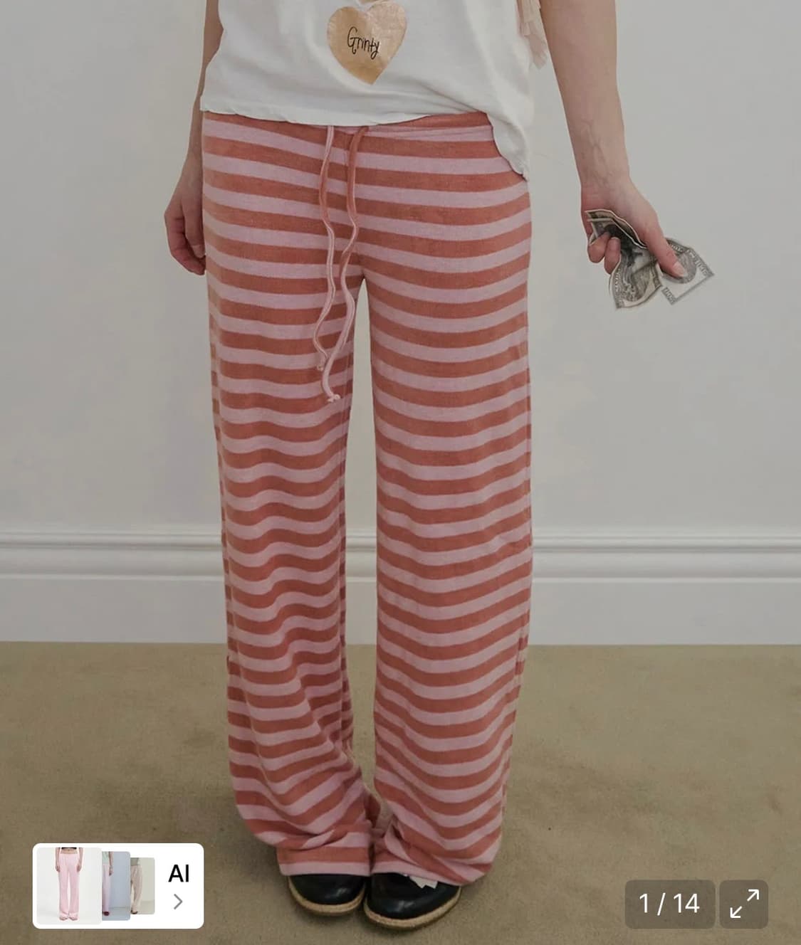 Couch Potato Fuzzy Pants Strawberry 상품이미지1