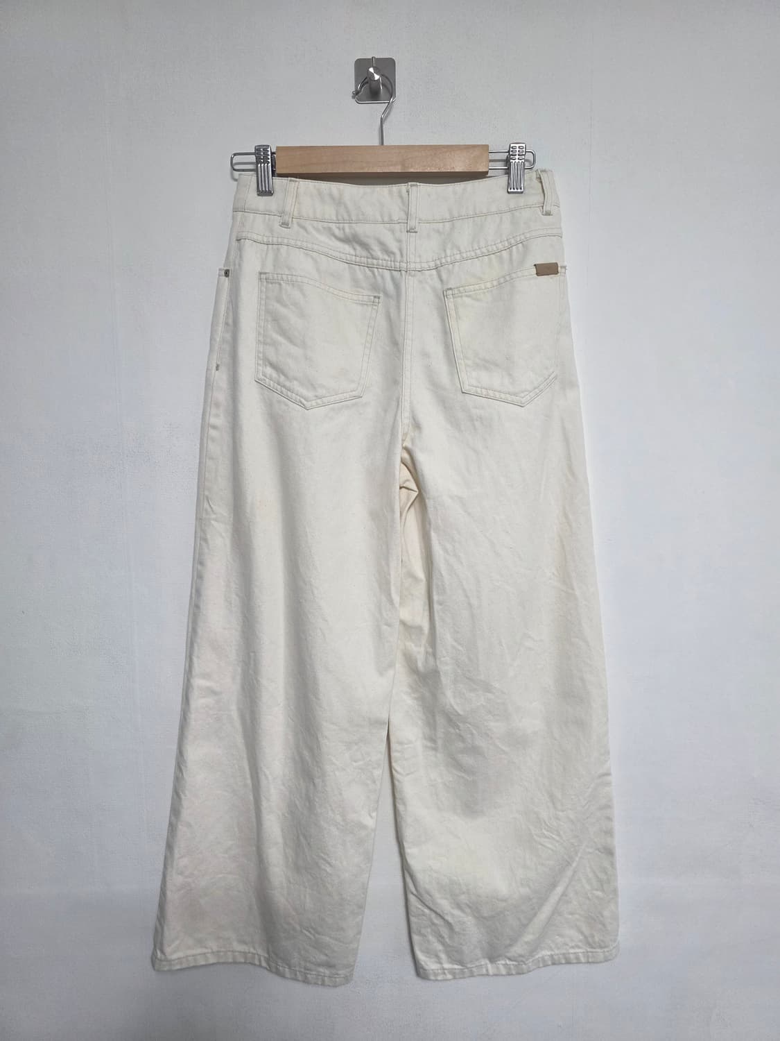 한섬 SJ SJ 화이트 면 와이드팬츠 64-94 상품이미지2