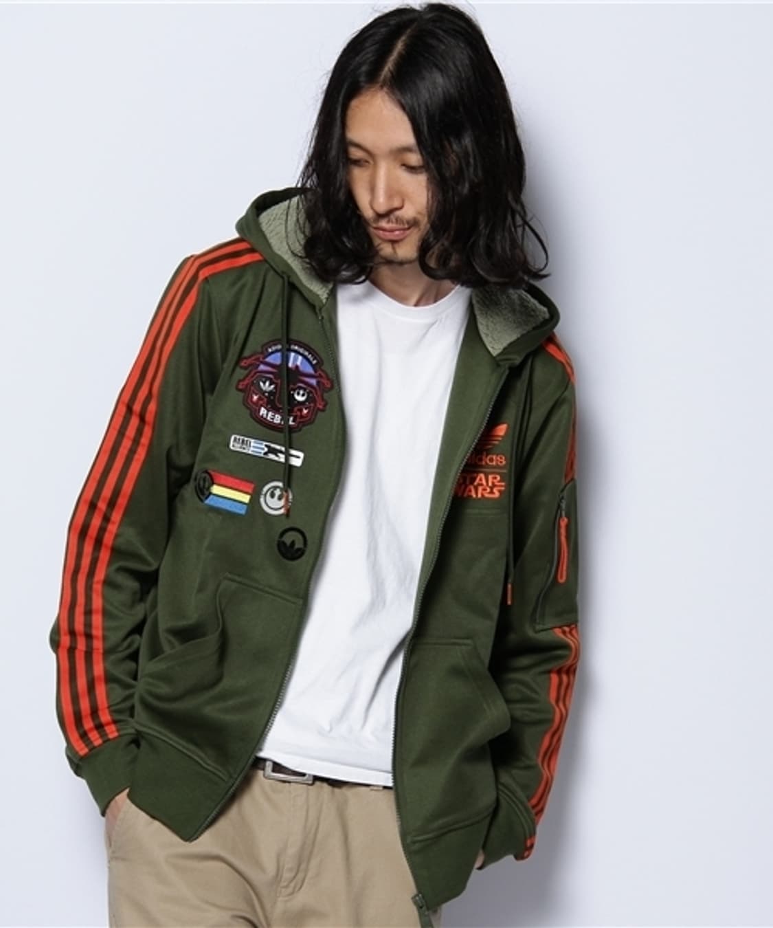 아디다스 오리지널스X스타워즈 후디 FLOCK X-WING 자켓 L(해외) 상품이미지4