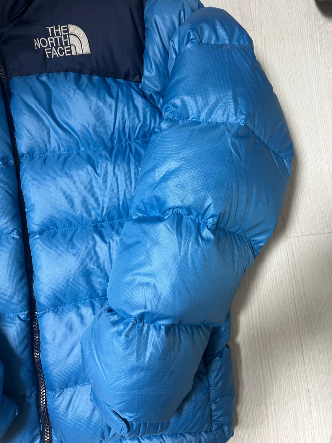 노스페이스 눕시 패딩 블루 M 상품이미지5
