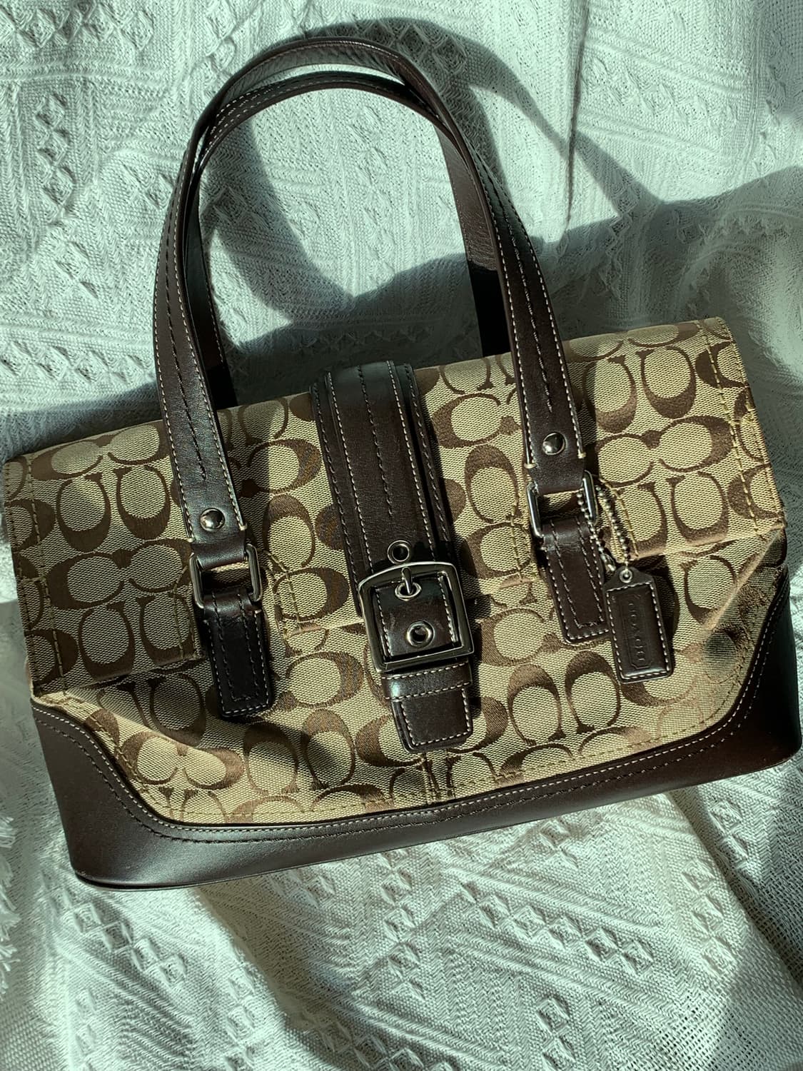 희귀 👜 [S급] Coach 브라운 버클백 상품이미지2