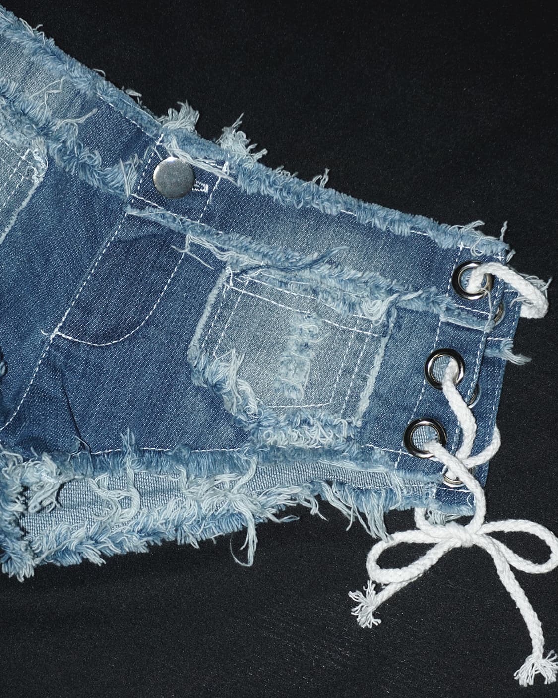 side lace denim  상품이미지7