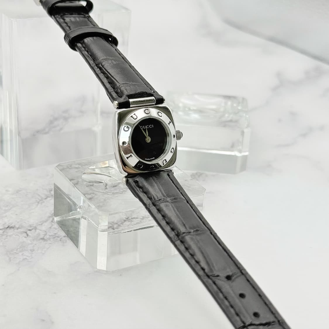 80s90s 빈티지 구찌 홀스빗 클래식 블랙다이얼 워치 상품이미지3