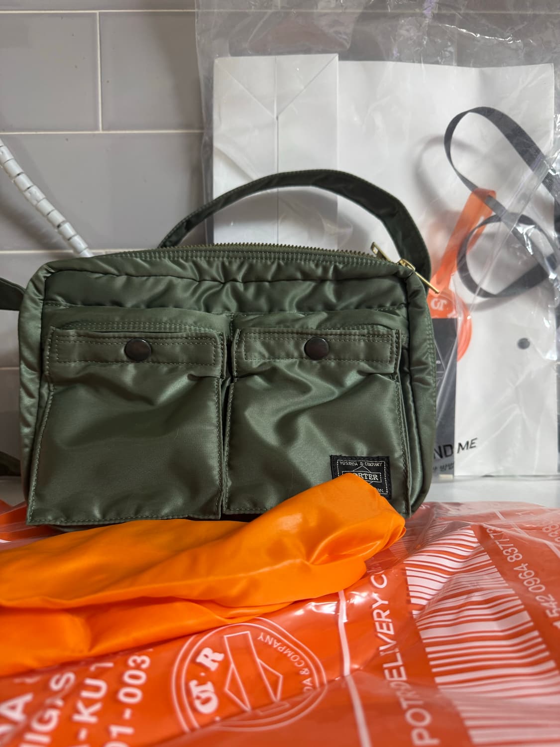 포터 탱커 숄더백 크로스백 그린 상품이미지2