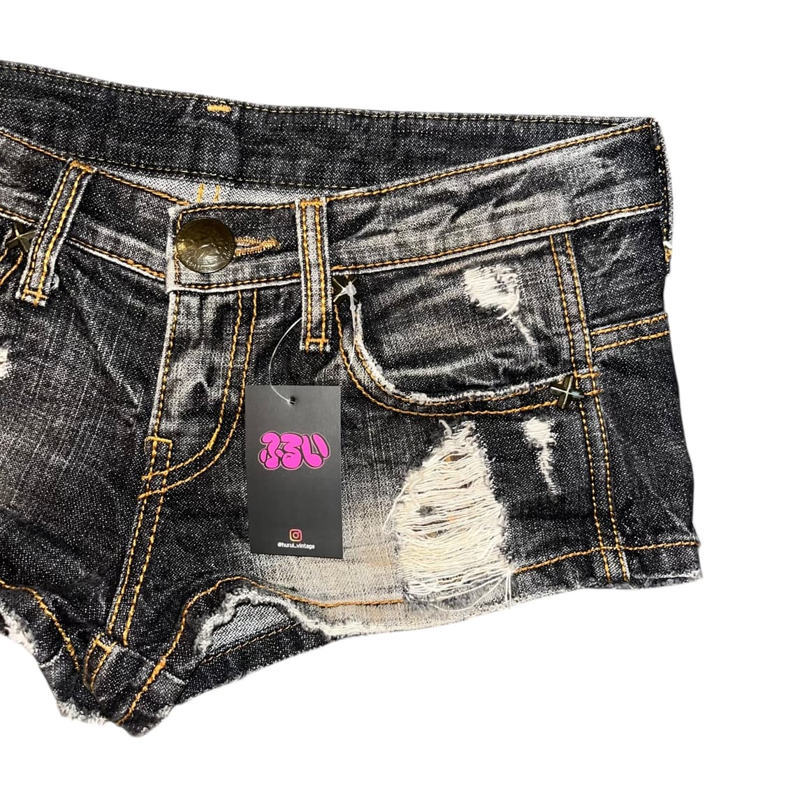 d.i.a 다이아 데미지 데님숏팬츠 갸루y2k펑크 상품이미지2