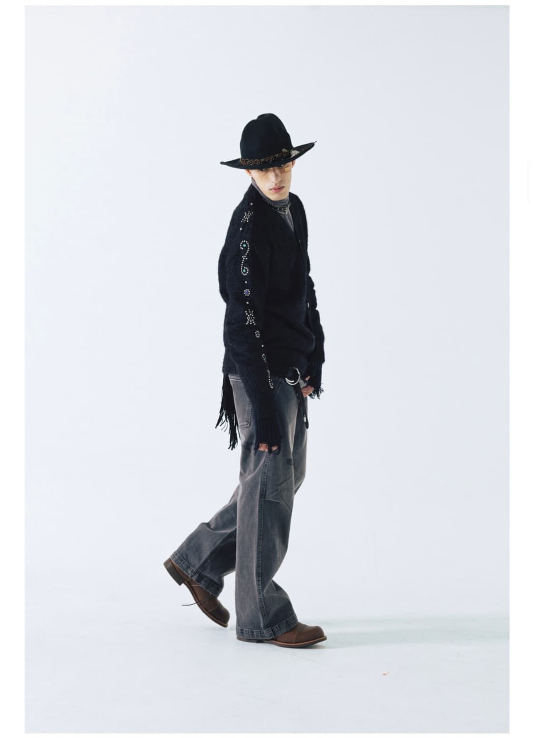 ESEELMI AMERICAN STUD ANGORA CARDIGAN 상품이미지5