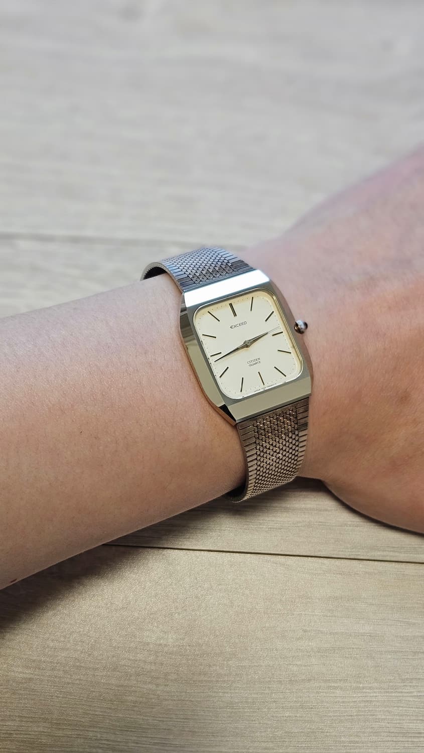 빈티지 시티즌 익시드 쿼츠 메탈 시계 상품이미지3