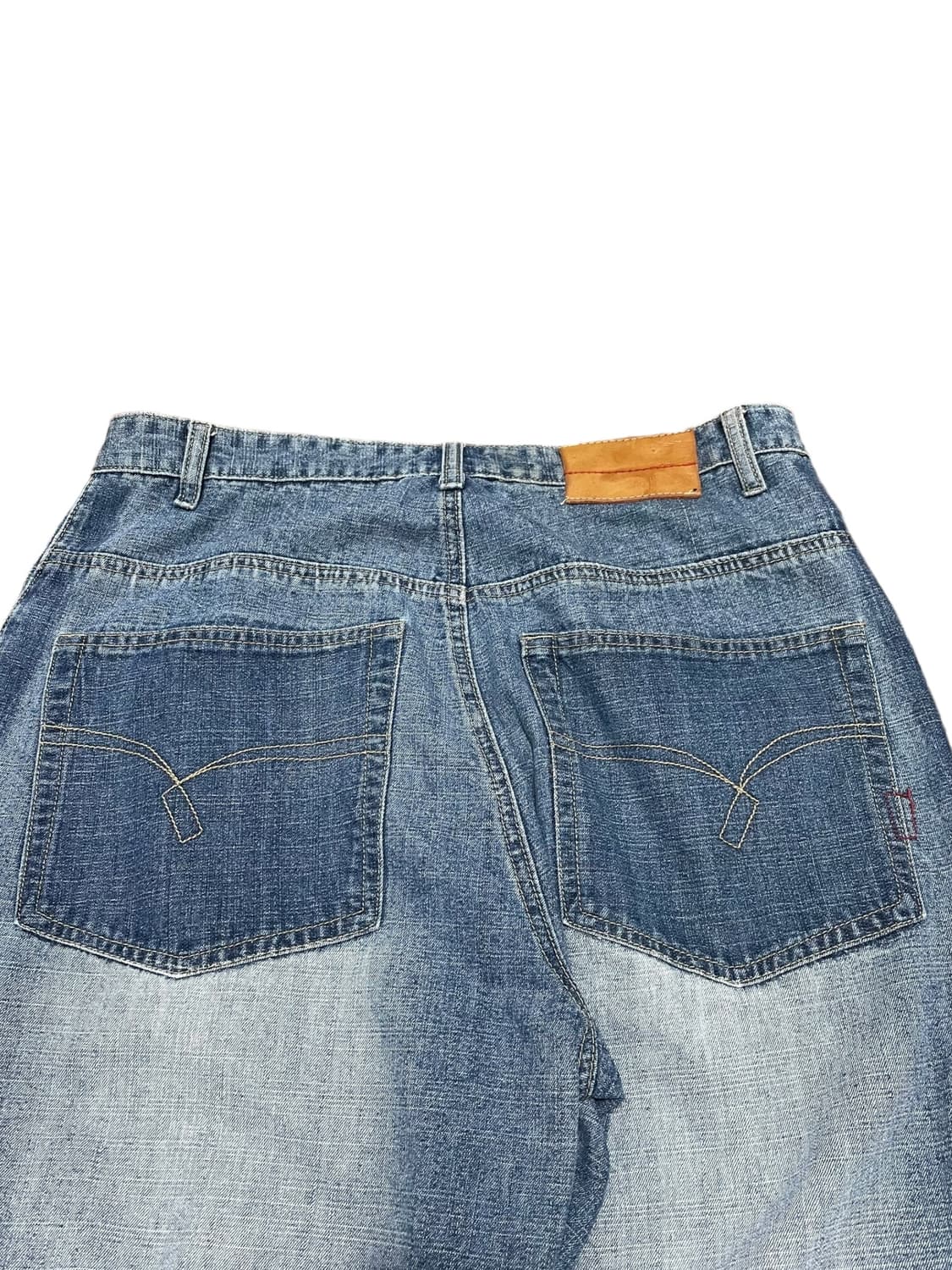 프린팅 워싱 데님팬츠 32 상품이미지5