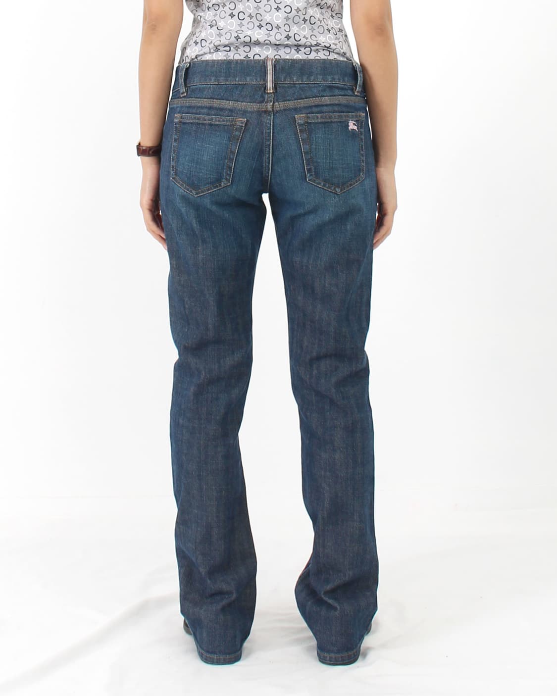 버버리 Burberry 빈티지 로고 자수 부츠컷 청바지 데님팬츠 상품이미지10