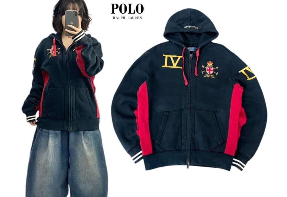 폴로 빈티지 후드집업L 상품이미지1