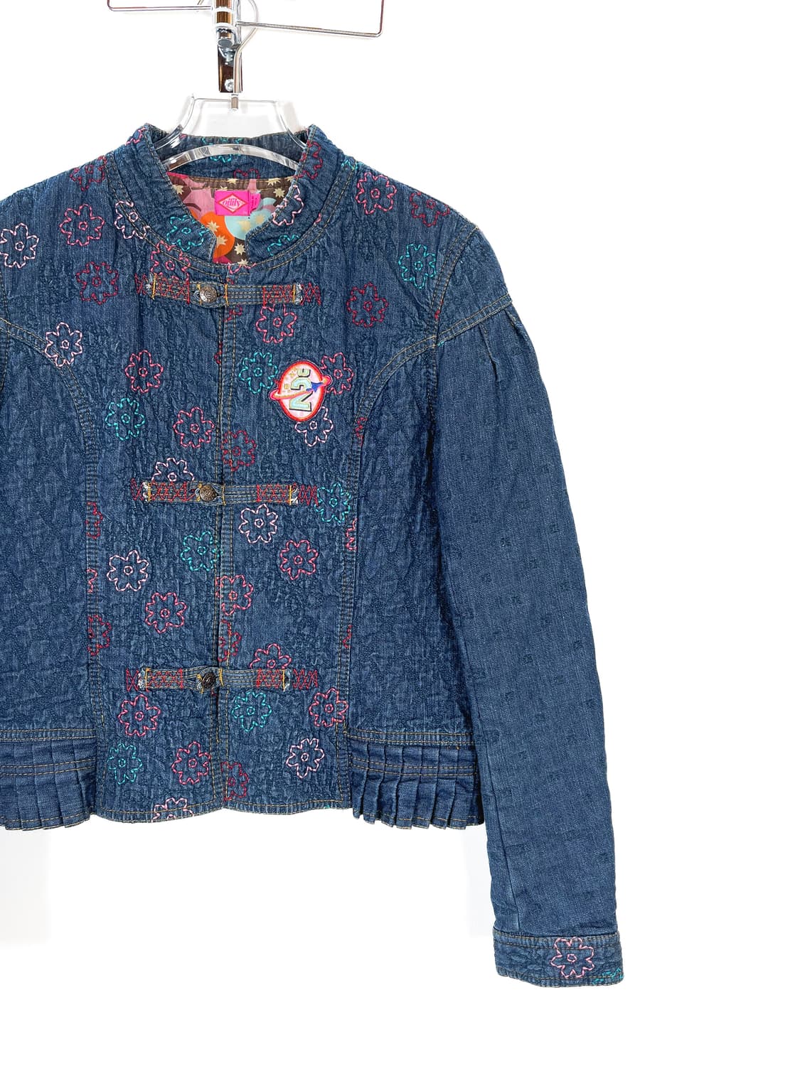 오일릴리 플라워 스티치 데님자켓 상품이미지3