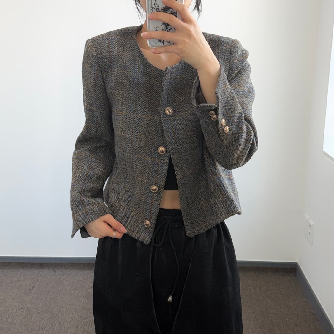 Mothan 한섬 모덴 트위드 자켓 상품이미지1