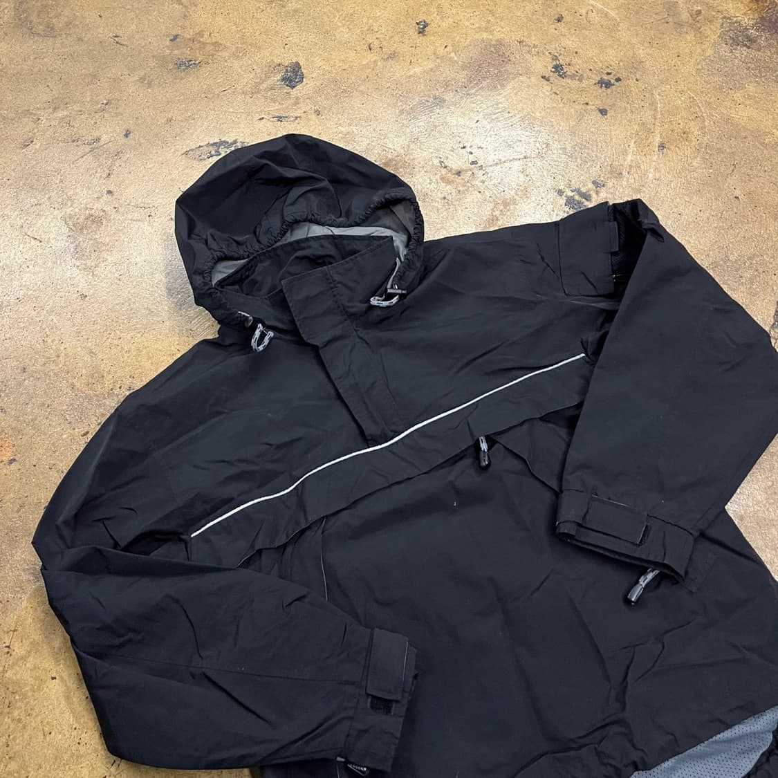 [정품/XS] 갭 검정색 후드 아노락 바람막이 b16 상품이미지1