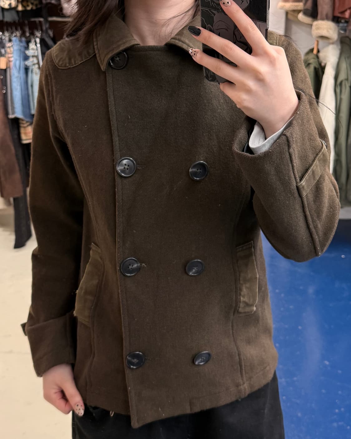 1990s Stussy 스투시 USA 피코트 자켓 상품이미지3