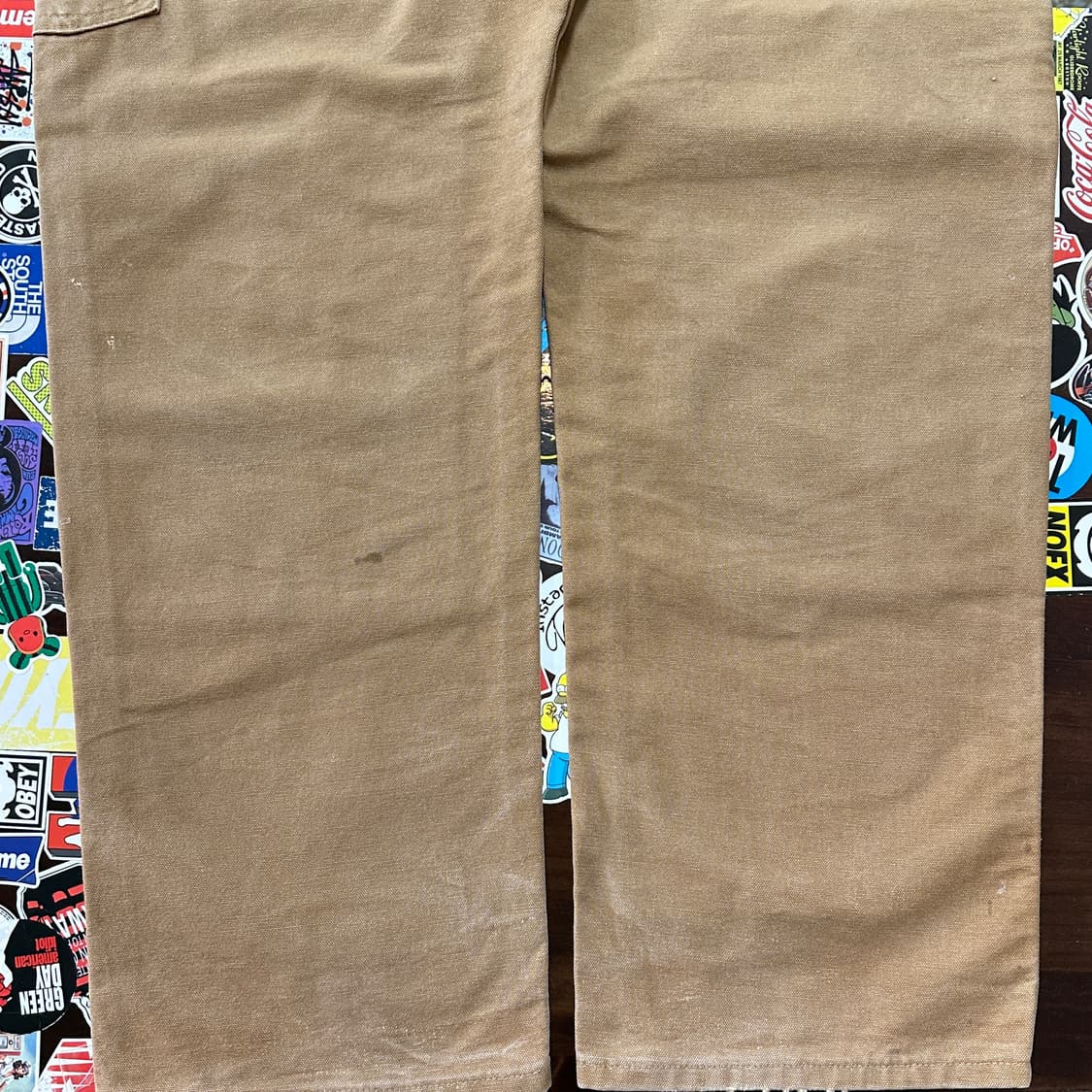 USA 칼하트 더블니 카펜터 팬츠 B01-BRN 33 상품이미지4