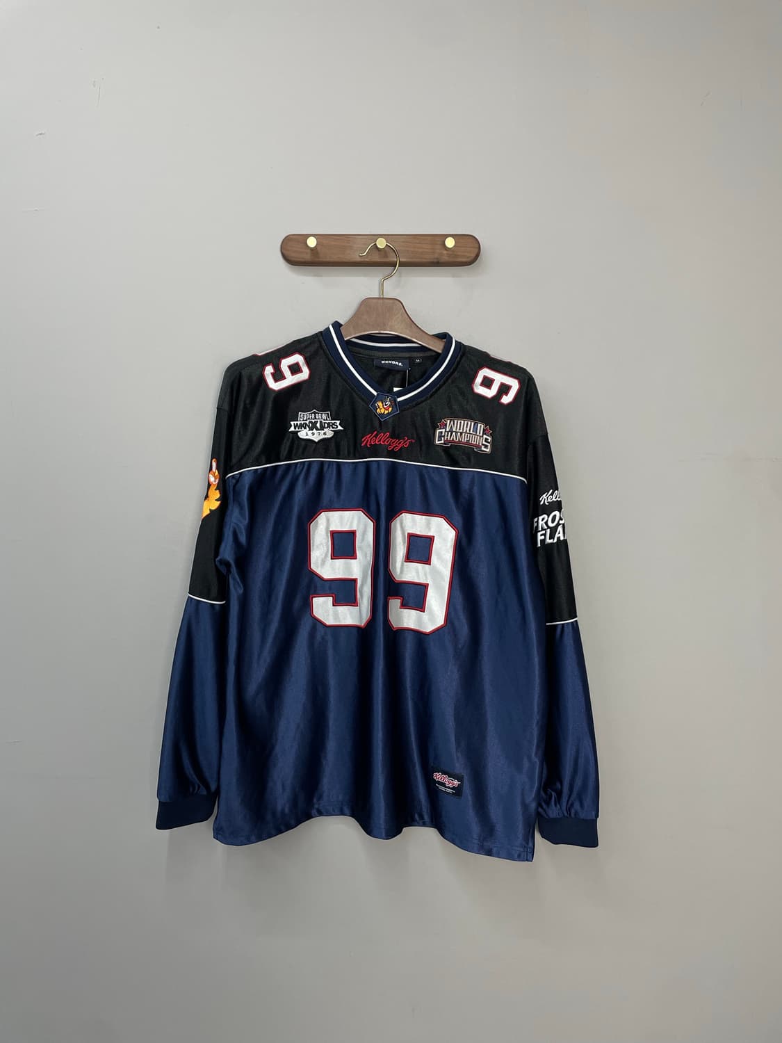 위캔더스 x 켈로그 풋볼 네이비 져지 H1271 상품이미지2