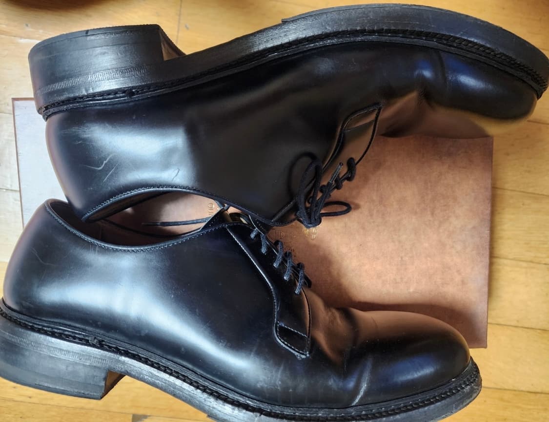 [9사이즈/5회착] 버윅 4406 블랙 더비 상품이미지4