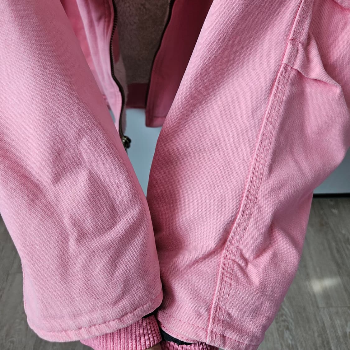 칼하트 빈티지 핑크 양털 후드집업 쉐르파 액티브자켓 남녀공용 L 상품이미지5