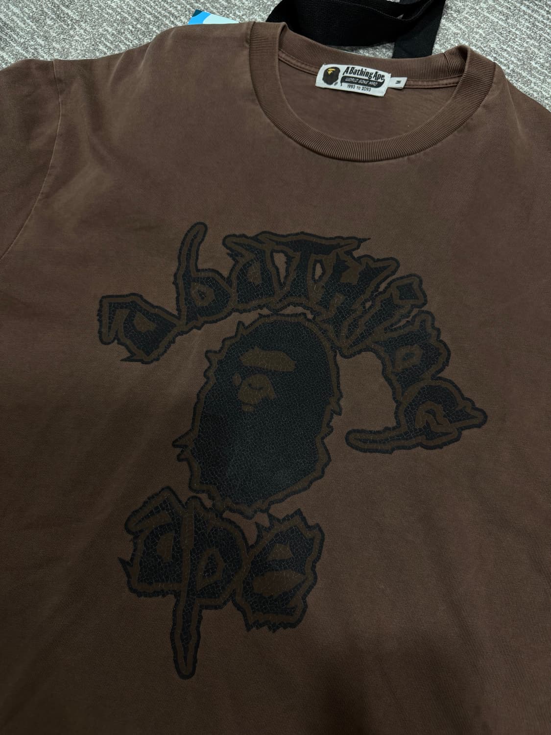 베이프 Bape 정품 브라운 반팔티 상품이미지1