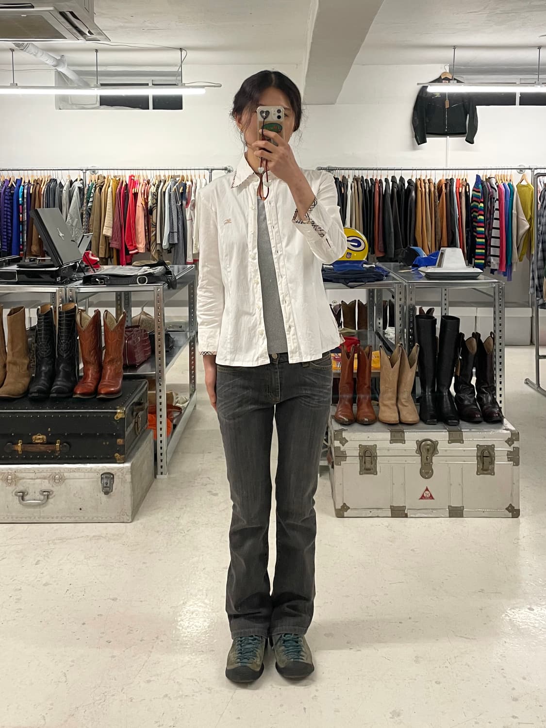ARMANI JEANS boots-cut denim pants 상품이미지1