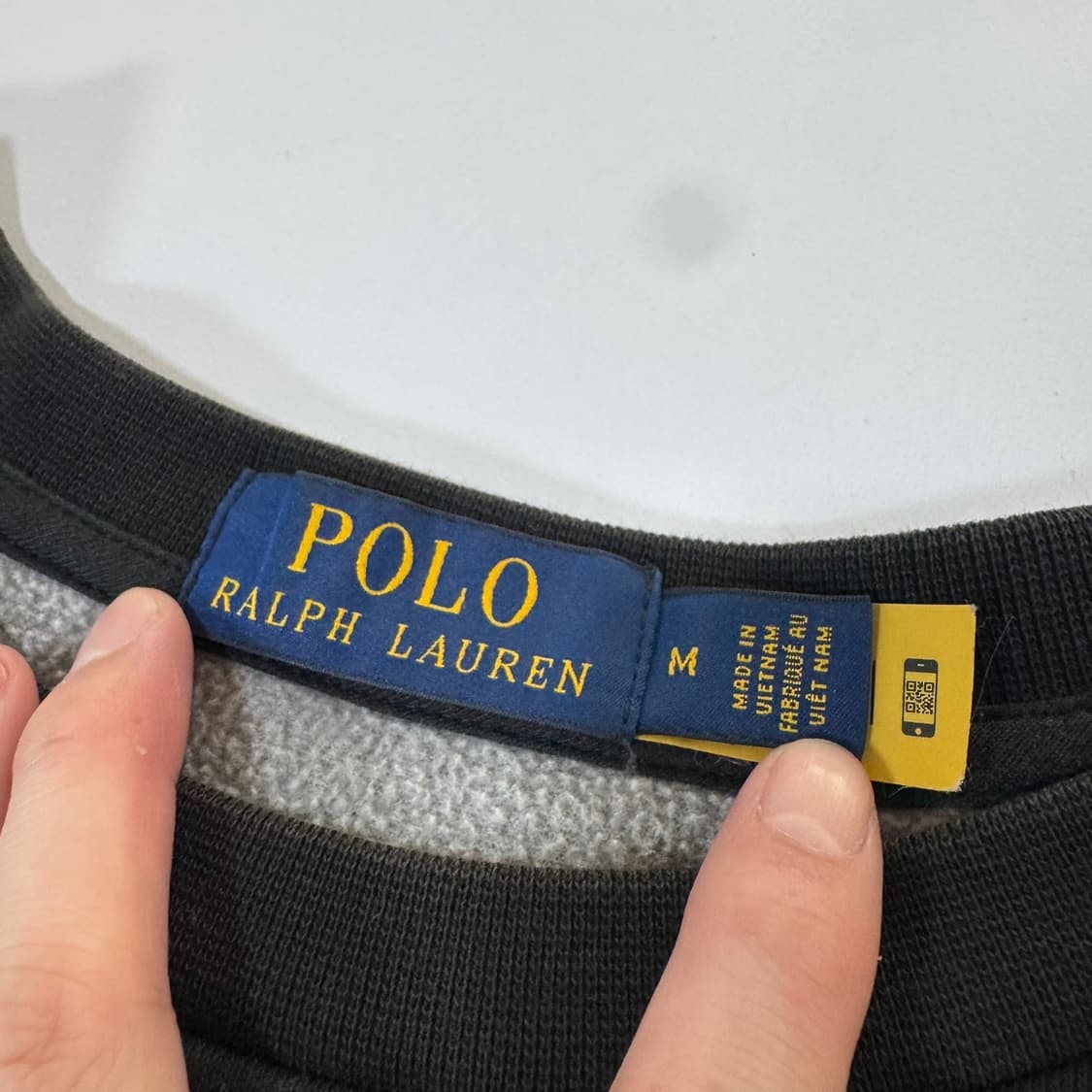 신형 QR라벨 폴로 랄프로렌 블랙 맨투맨 상품이미지3