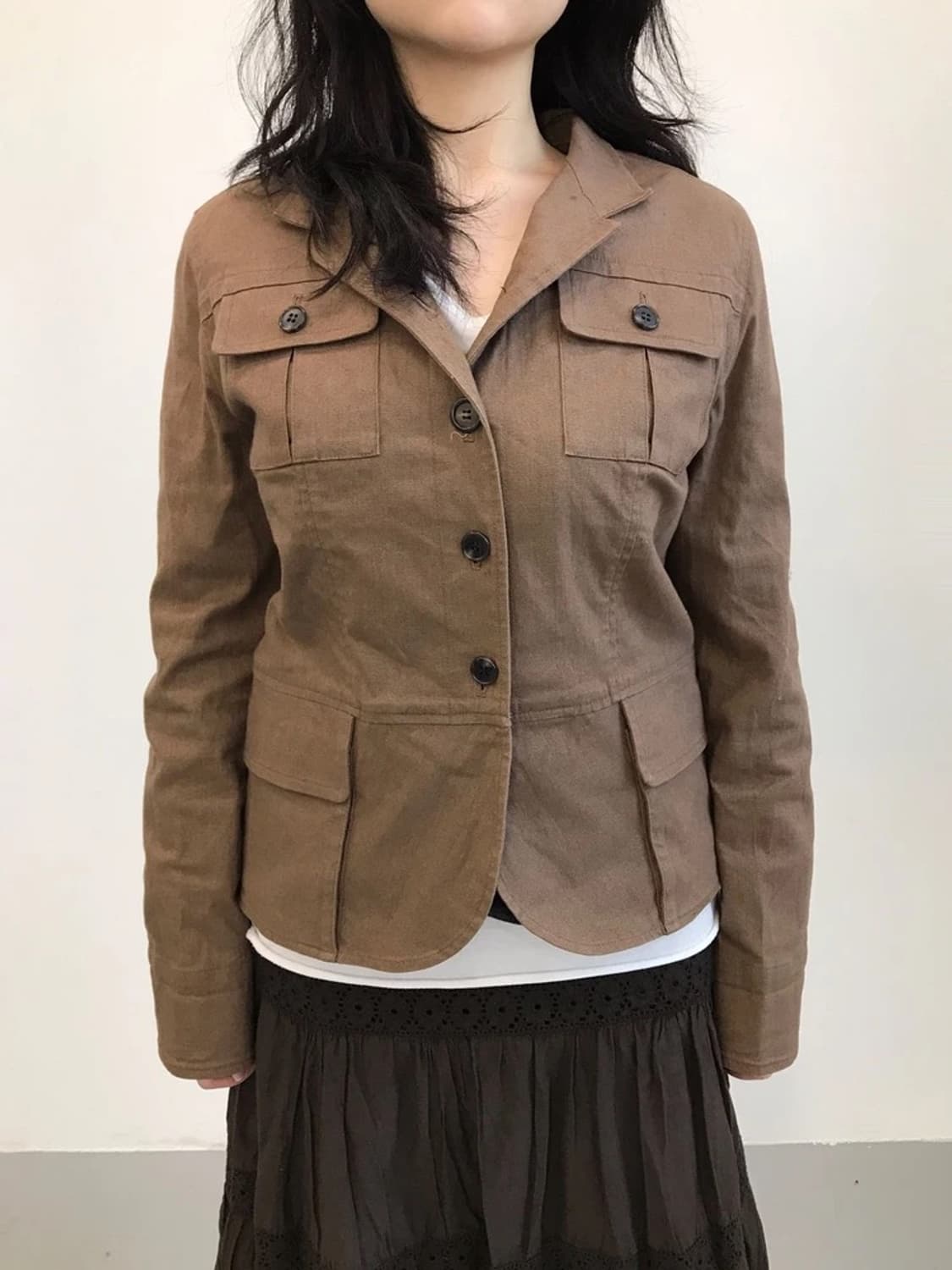 L.L.Bean Brown Cotton Safari Jacket 상품이미지2