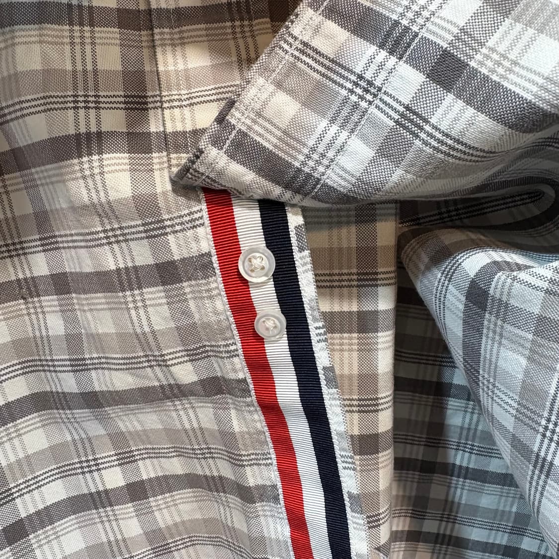 [4] THOM BROWN 톰브라운 체크 셔츠 상품이미지4